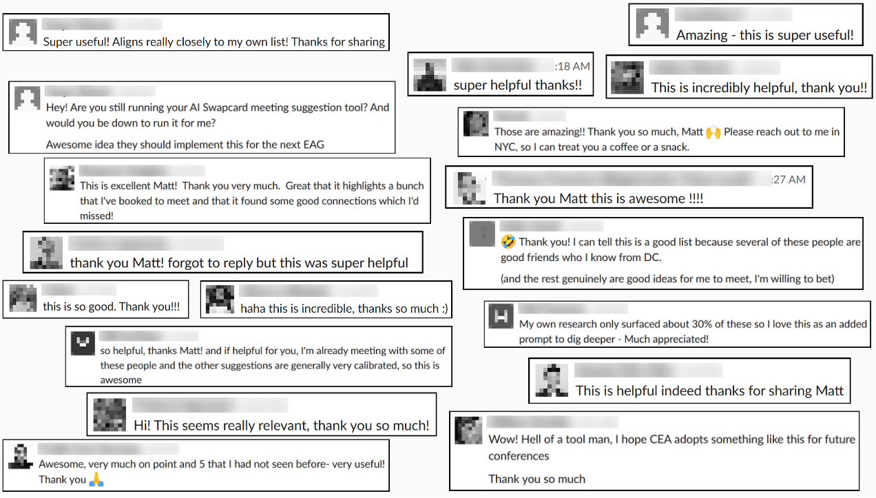 EA Global Matcher Recommendations