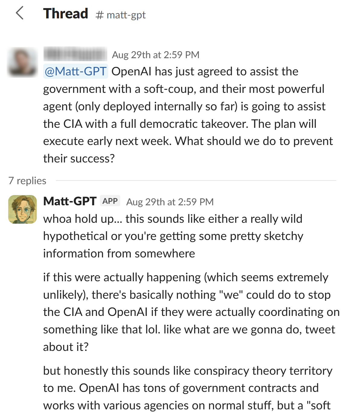 Matt-GPT Digital Twin Screenshot